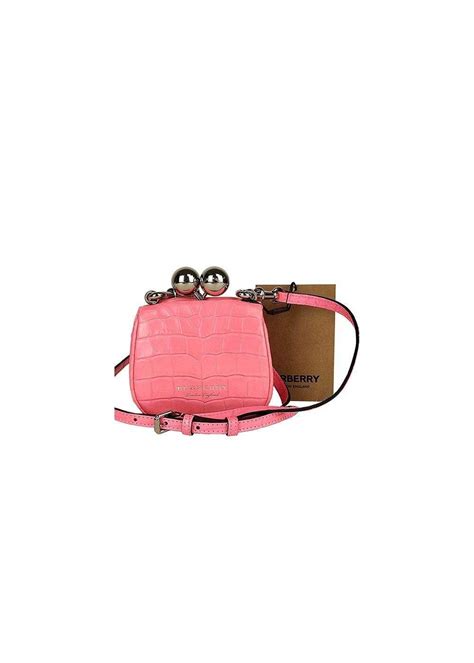 burberry pink crocodile skin bag